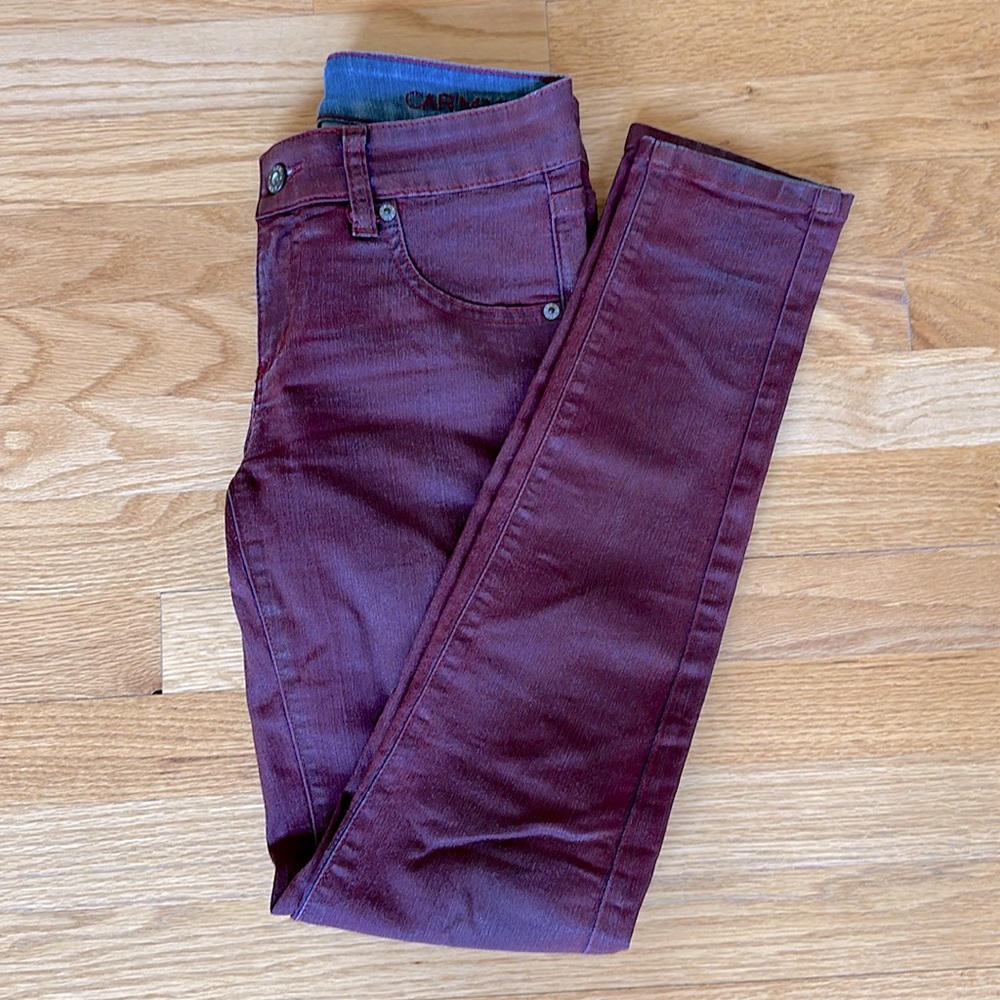 LF CARMAR Merlot Wax Jeans